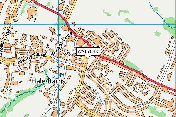 WA15 0HR map - OS VectorMap District (Ordnance Survey) WA15 0HR map - OS VectorMap District (Ordnance Survey)