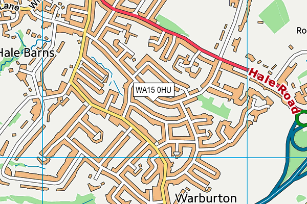 WA15 0HU map - OS VectorMap District (Ordnance Survey) WA15 0HU map - OS VectorMap District (Ordnance Survey)