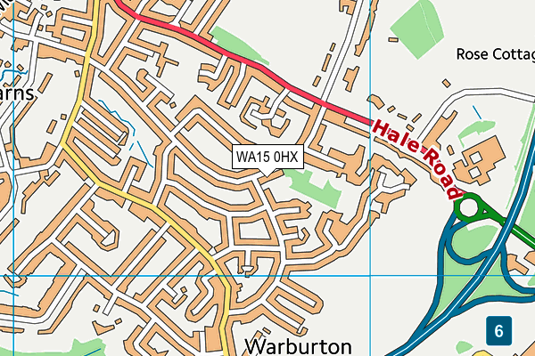 WA15 0HX map - OS VectorMap District (Ordnance Survey) WA15 0HX map - OS VectorMap District (Ordnance Survey)