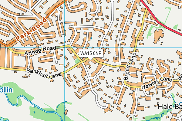 WA15 0NP map - OS VectorMap District (Ordnance Survey) WA15 0NP map - OS VectorMap District (Ordnance Survey)