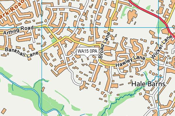 WA15 0PA map - OS VectorMap District (Ordnance Survey) WA15 0PA map - OS VectorMap District (Ordnance Survey)