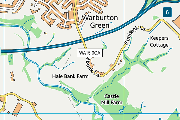WA15 0QA map - OS VectorMap District (Ordnance Survey) WA15 0QA map - OS VectorMap District (Ordnance Survey)