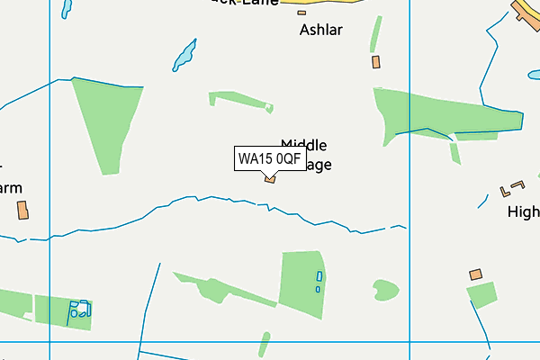WA15 0QF map - OS VectorMap District (Ordnance Survey) WA15 0QF map - OS VectorMap District (Ordnance Survey)