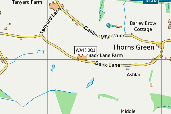 WA15 0QJ map - OS VectorMap District (Ordnance Survey) WA15 0QJ map - OS VectorMap District (Ordnance Survey)