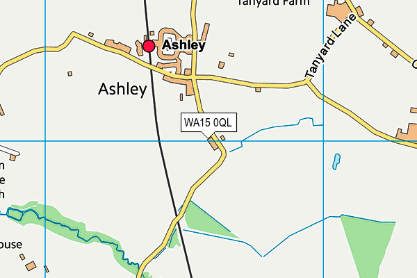 WA15 0QL map - OS VectorMap District (Ordnance Survey)