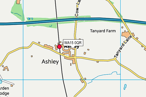 WA15 0QR map - OS VectorMap District (Ordnance Survey) WA15 0QR map - OS VectorMap District (Ordnance Survey)