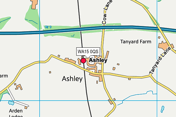 WA15 0QS map - OS VectorMap District (Ordnance Survey) WA15 0QS map - OS VectorMap District (Ordnance Survey)