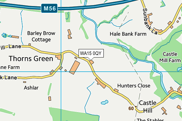 WA15 0QY map - OS VectorMap District (Ordnance Survey) WA15 0QY map - OS VectorMap District (Ordnance Survey)