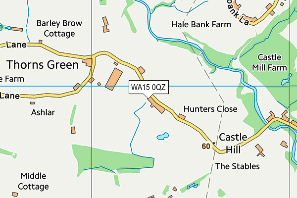 WA15 0QZ map - OS VectorMap District (Ordnance Survey) WA15 0QZ map - OS VectorMap District (Ordnance Survey)