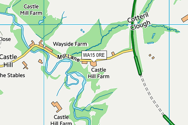 WA15 0RE map - OS VectorMap District (Ordnance Survey) WA15 0RE map - OS VectorMap District (Ordnance Survey)