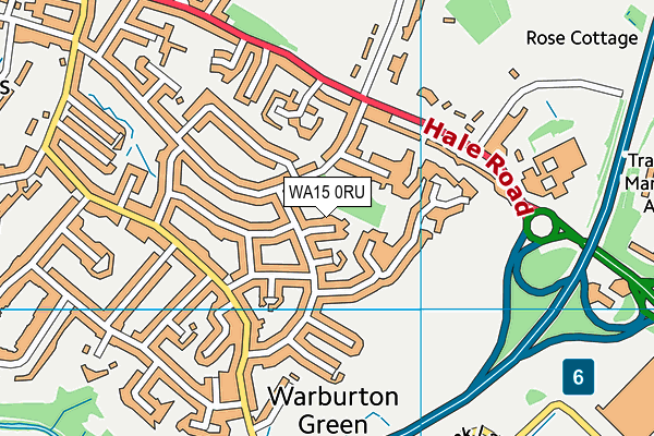 WA15 0RU map - OS VectorMap District (Ordnance Survey) WA15 0RU map - OS VectorMap District (Ordnance Survey)