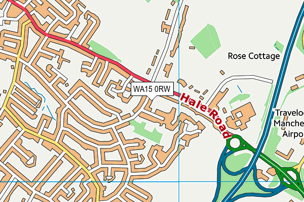 WA15 0RW map - OS VectorMap District (Ordnance Survey) WA15 0RW map - OS VectorMap District (Ordnance Survey)