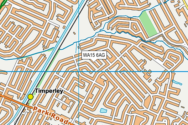 WA15 6AG map - OS VectorMap District (Ordnance Survey) WA15 6AG map - OS VectorMap District (Ordnance Survey)