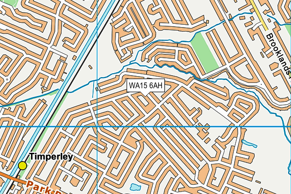 WA15 6AH map - OS VectorMap District (Ordnance Survey) WA15 6AH map - OS VectorMap District (Ordnance Survey)