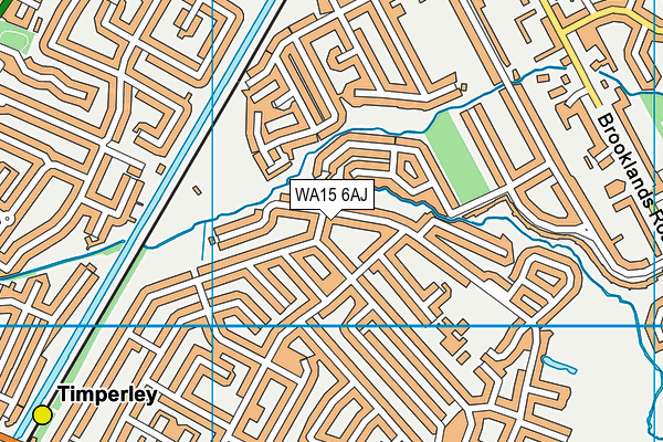 WA15 6AJ map - OS VectorMap District (Ordnance Survey) WA15 6AJ map - OS VectorMap District (Ordnance Survey)