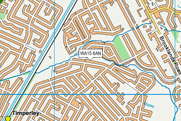 WA15 6AN map - OS VectorMap District (Ordnance Survey) WA15 6AN map - OS VectorMap District (Ordnance Survey)