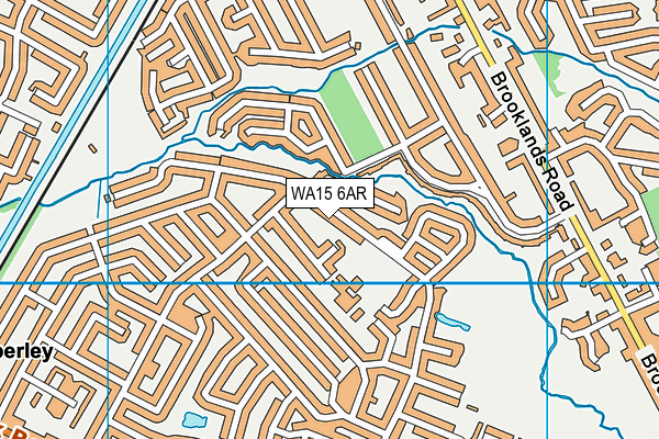 WA15 6AR map - OS VectorMap District (Ordnance Survey) WA15 6AR map - OS VectorMap District (Ordnance Survey)