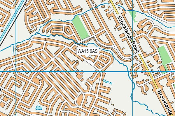WA15 6AS map - OS VectorMap District (Ordnance Survey) WA15 6AS map - OS VectorMap District (Ordnance Survey)
