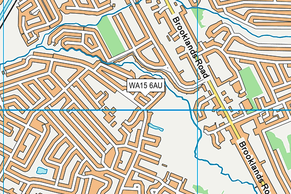 WA15 6AU map - OS VectorMap District (Ordnance Survey) WA15 6AU map - OS VectorMap District (Ordnance Survey)