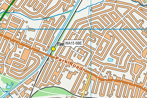 WA15 6BE map - OS VectorMap District (Ordnance Survey) WA15 6BE map - OS VectorMap District (Ordnance Survey)
