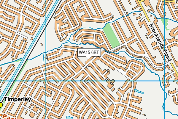 WA15 6BT map - OS VectorMap District (Ordnance Survey) WA15 6BT map - OS VectorMap District (Ordnance Survey)