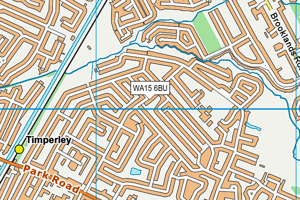WA15 6BU map - OS VectorMap District (Ordnance Survey) WA15 6BU map - OS VectorMap District (Ordnance Survey)