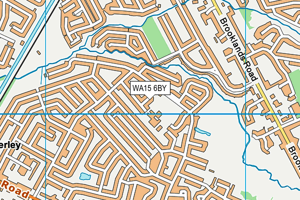 WA15 6BY map - OS VectorMap District (Ordnance Survey) WA15 6BY map - OS VectorMap District (Ordnance Survey)