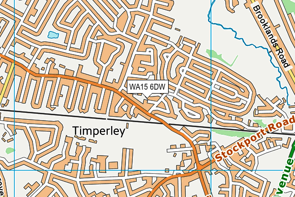 WA15 6DW map - OS VectorMap District (Ordnance Survey) WA15 6DW map - OS VectorMap District (Ordnance Survey)