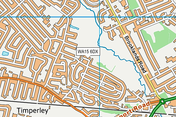 WA15 6DX map - OS VectorMap District (Ordnance Survey) WA15 6DX map - OS VectorMap District (Ordnance Survey)