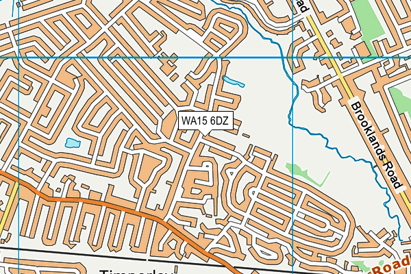 WA15 6DZ map - OS VectorMap District (Ordnance Survey) WA15 6DZ map - OS VectorMap District (Ordnance Survey)