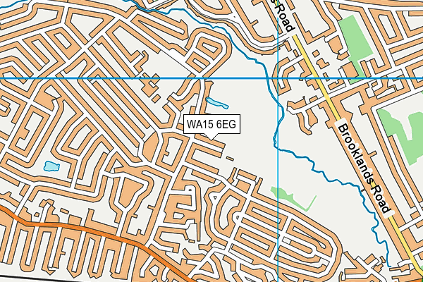 WA15 6EG map - OS VectorMap District (Ordnance Survey) WA15 6EG map - OS VectorMap District (Ordnance Survey)