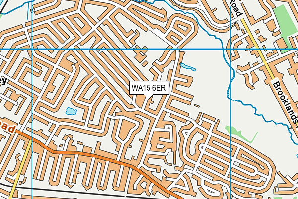 WA15 6ER map - OS VectorMap District (Ordnance Survey) WA15 6ER map - OS VectorMap District (Ordnance Survey)
