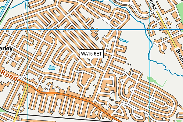 WA15 6ET map - OS VectorMap District (Ordnance Survey) WA15 6ET map - OS VectorMap District (Ordnance Survey)