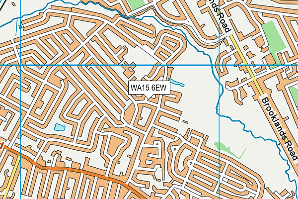 WA15 6EW map - OS VectorMap District (Ordnance Survey)