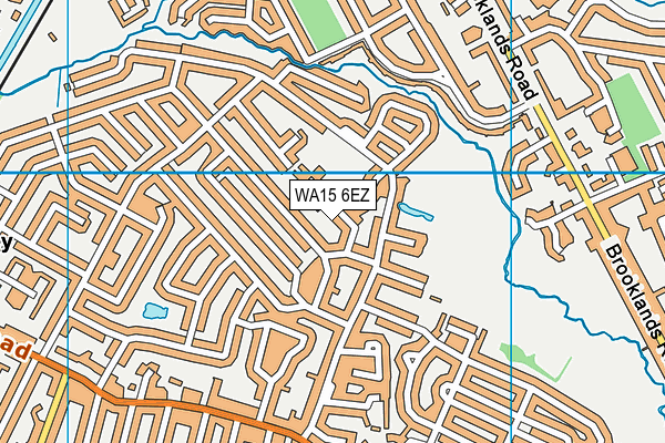 WA15 6EZ map - OS VectorMap District (Ordnance Survey) WA15 6EZ map - OS VectorMap District (Ordnance Survey)