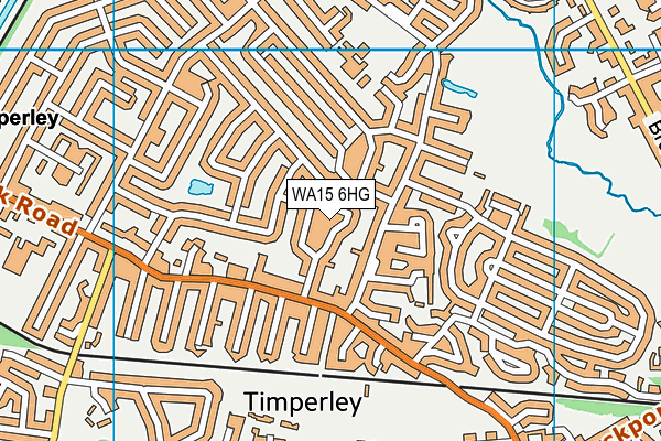 WA15 6HG map - OS VectorMap District (Ordnance Survey) WA15 6HG map - OS VectorMap District (Ordnance Survey)