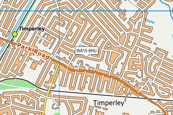 WA15 6HU map - OS VectorMap District (Ordnance Survey)