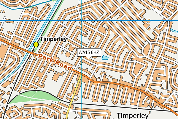 WA15 6HZ map - OS VectorMap District (Ordnance Survey) WA15 6HZ map - OS VectorMap District (Ordnance Survey)