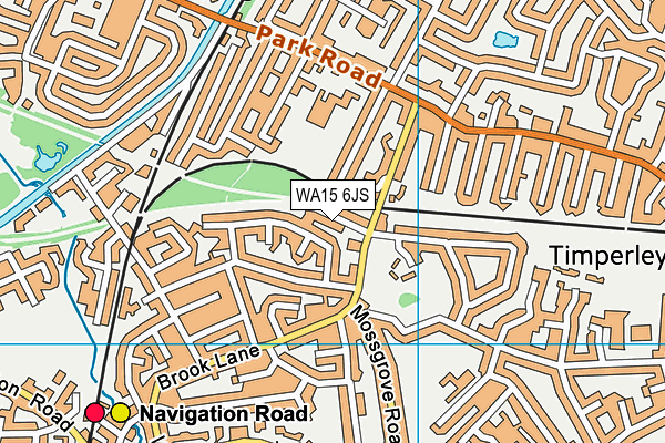WA15 6JS map - OS VectorMap District (Ordnance Survey) WA15 6JS map - OS VectorMap District (Ordnance Survey)