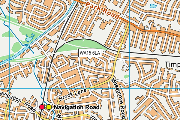 WA15 6LA map - OS VectorMap District (Ordnance Survey) WA15 6LA map - OS VectorMap District (Ordnance Survey)