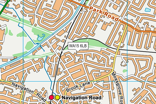 WA15 6LB map - OS VectorMap District (Ordnance Survey) WA15 6LB map - OS VectorMap District (Ordnance Survey)