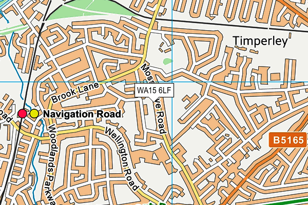 WA15 6LF map - OS VectorMap District (Ordnance Survey) WA15 6LF map - OS VectorMap District (Ordnance Survey)