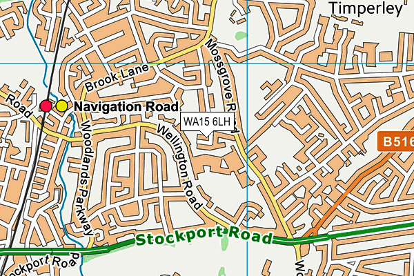 WA15 6LH map - OS VectorMap District (Ordnance Survey) WA15 6LH map - OS VectorMap District (Ordnance Survey)