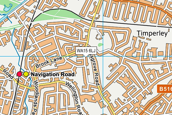 WA15 6LJ map - OS VectorMap District (Ordnance Survey) WA15 6LJ map - OS VectorMap District (Ordnance Survey)