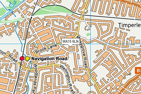 WA15 6LN map - OS VectorMap District (Ordnance Survey) WA15 6LN map - OS VectorMap District (Ordnance Survey)