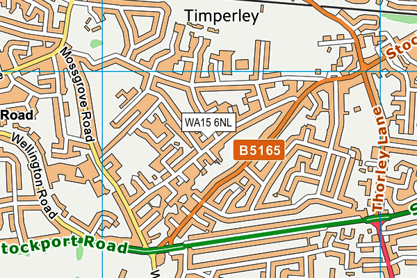 WA15 6NL map - OS VectorMap District (Ordnance Survey) WA15 6NL map - OS VectorMap District (Ordnance Survey)