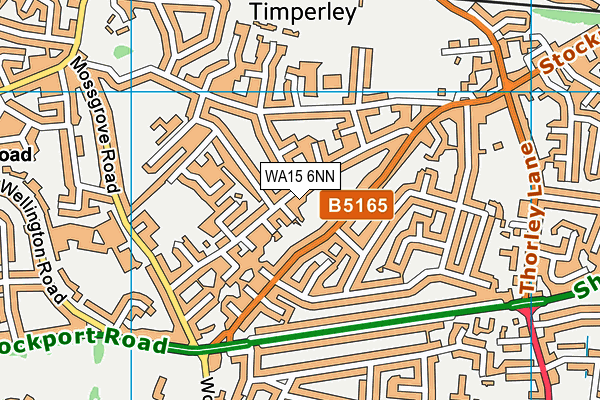 WA15 6NN map - OS VectorMap District (Ordnance Survey) WA15 6NN map - OS VectorMap District (Ordnance Survey)
