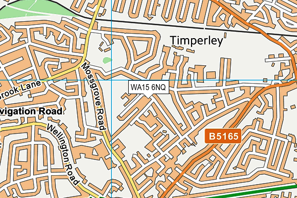 WA15 6NQ map - OS VectorMap District (Ordnance Survey) WA15 6NQ map - OS VectorMap District (Ordnance Survey)