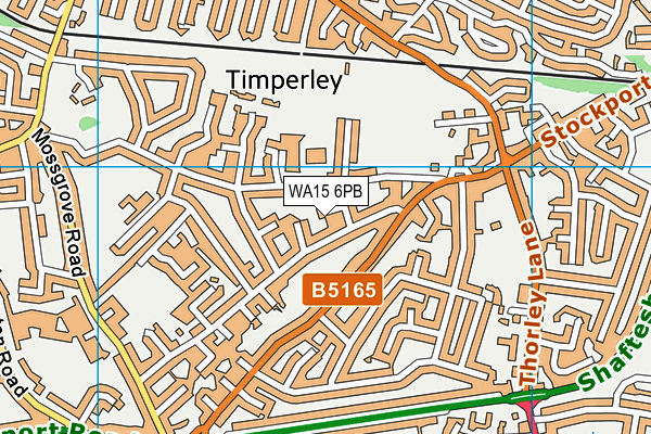WA15 6PB map - OS VectorMap District (Ordnance Survey) WA15 6PB map - OS VectorMap District (Ordnance Survey)