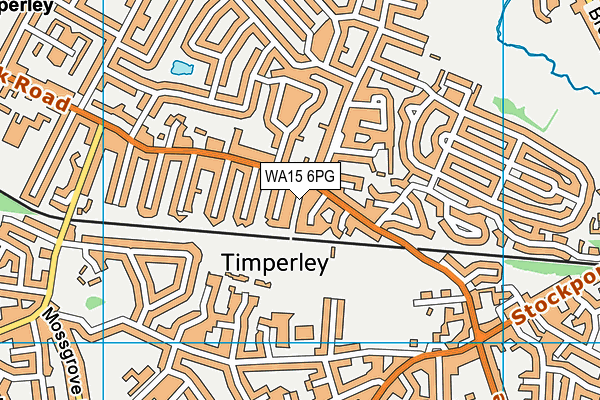 WA15 6PG map - OS VectorMap District (Ordnance Survey) WA15 6PG map - OS VectorMap District (Ordnance Survey)